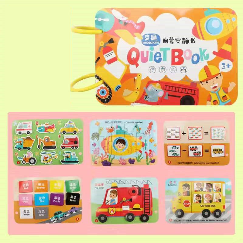 Puzzle Enlightenment Early Education Quiet Book Toy Baby Interaction