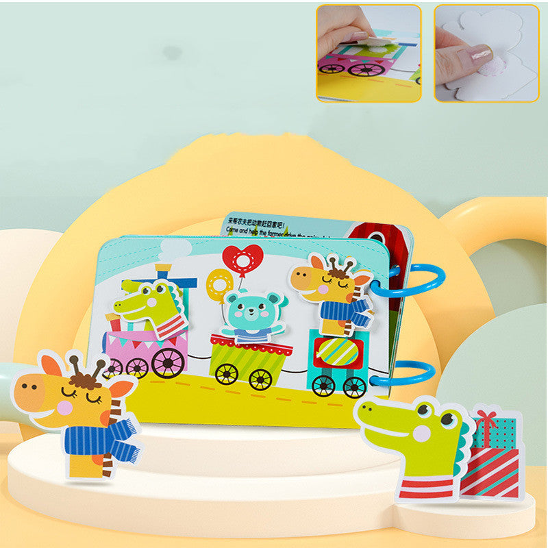 Puzzle Enlightenment Early Education Quiet Book Toy Baby Interaction