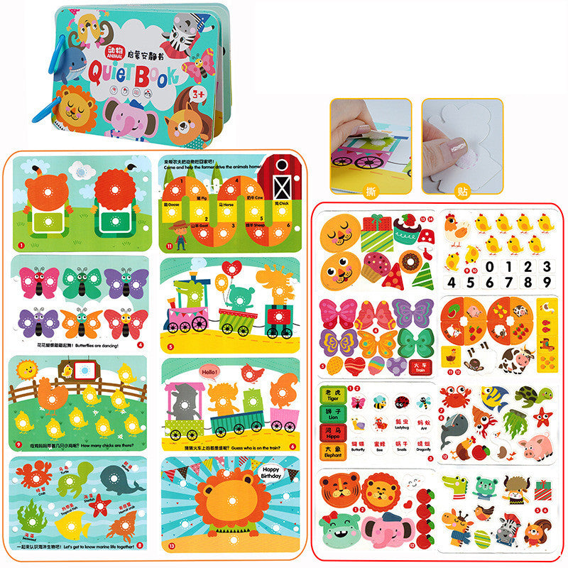 Puzzle Enlightenment Early Education Quiet Book Toy Baby Interaction