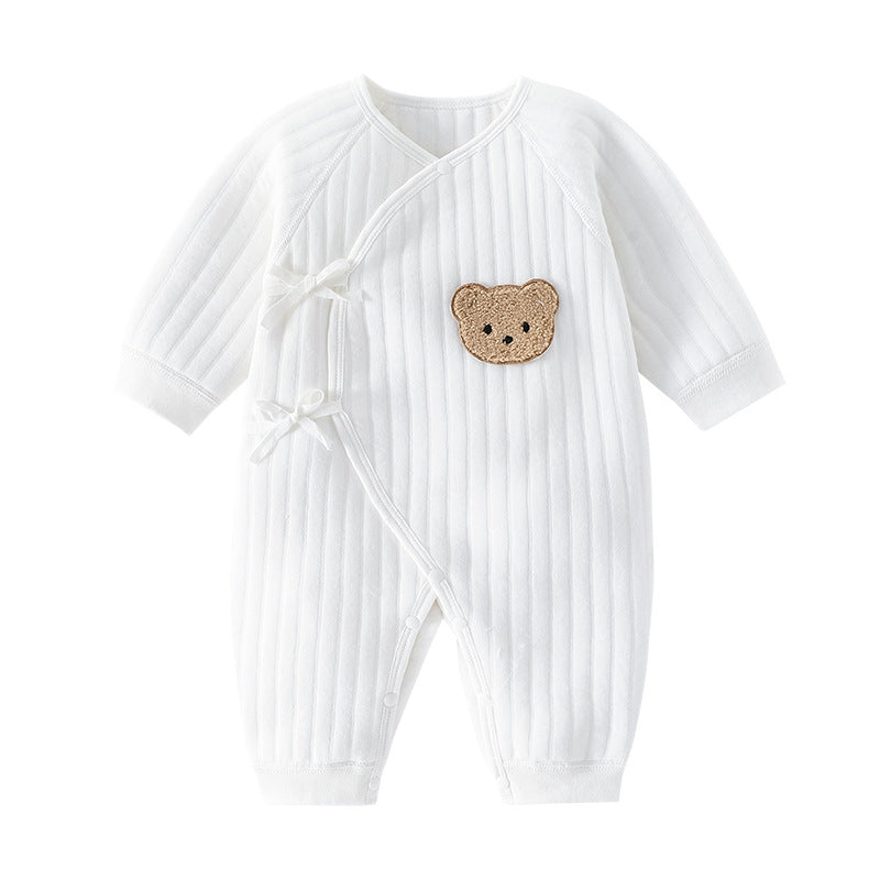Rompers Three-layer Keep Baby Warm Romper Baby Jumpsuit