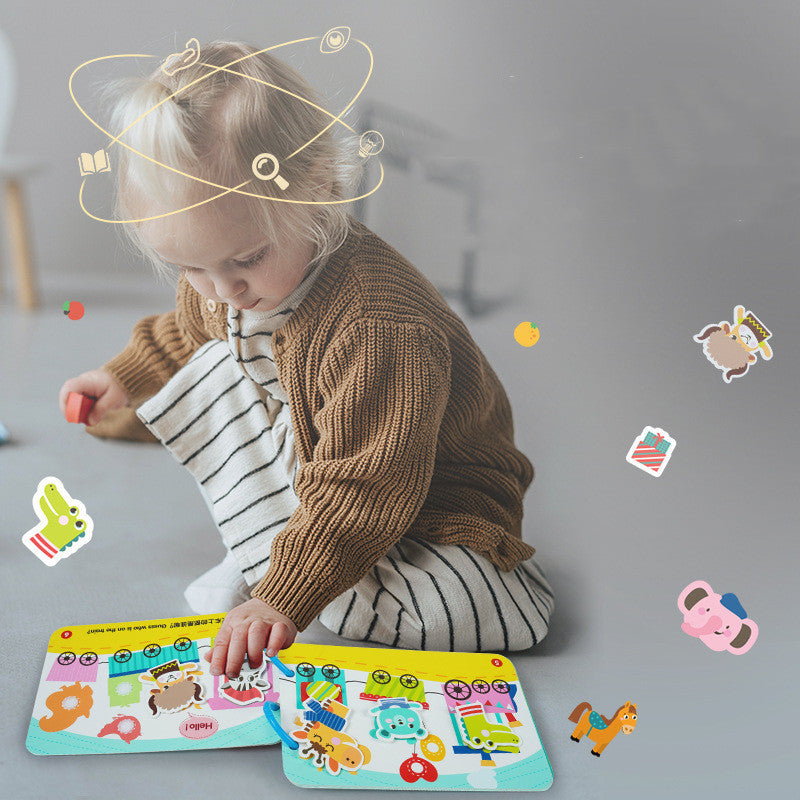 Puzzle Enlightenment Early Education Quiet Book Toy Baby Interaction