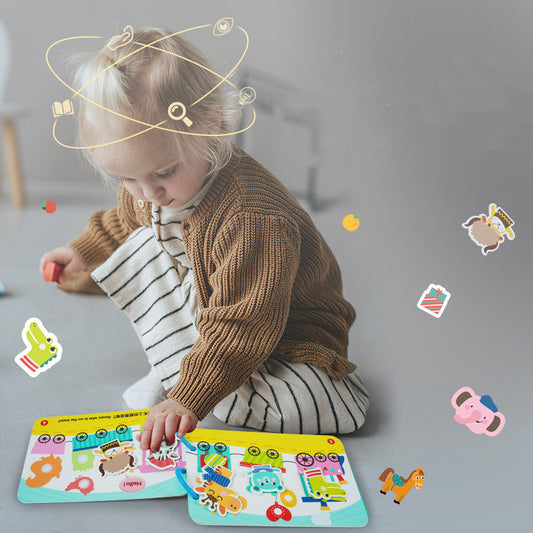 Puzzle Enlightenment Early Education Quiet Book Toy Baby Interaction